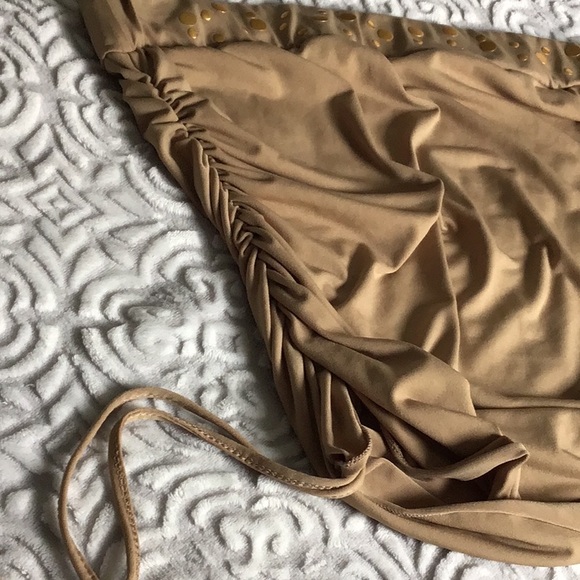 MKM Designs Nude Ruched Tube Top XL - Picture 4 of 12